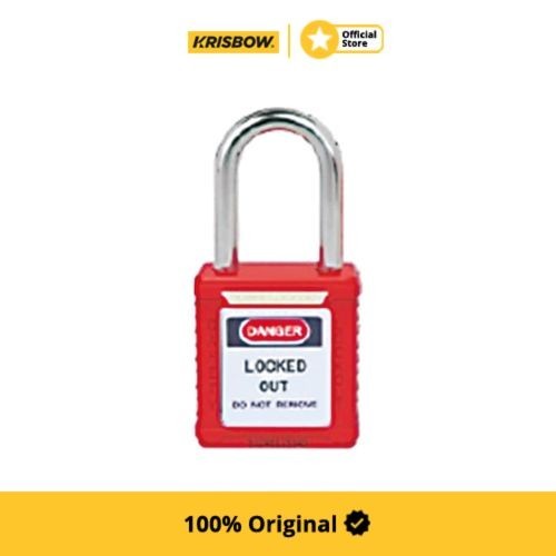 Krisbow Padlock Gembok Steel Danger Locked Out