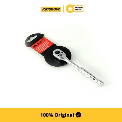 Krisbow Gagang Kunci Sok Ratchet Handle 1/4 Inchi