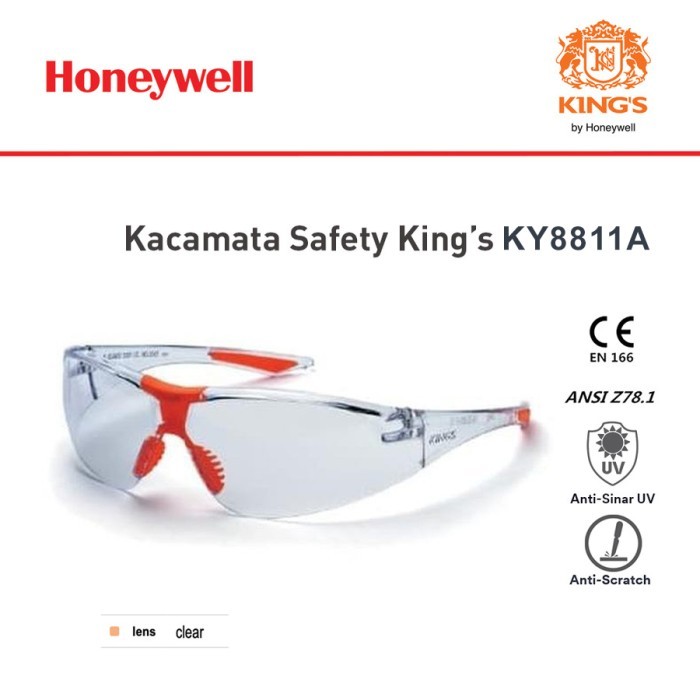 Kacamata Safety Kings KY8811A Anti-Scratch - Anti Sinar UV
