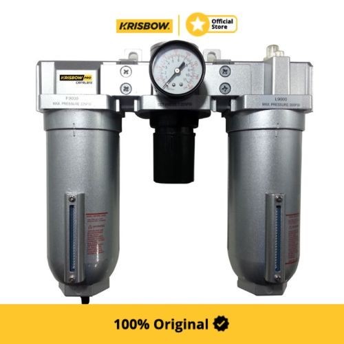 Krisbow Filter Regulator Lubricator 1 Metal Bowl Crfrlb10
