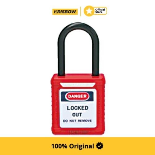 Krisbow Padlock Gembok Nilon Danger Locked Out
