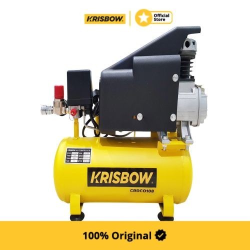 Krisbow Compressor Kompresor Angin 1Hp 8L 8Bar 1Ph Crdc0108