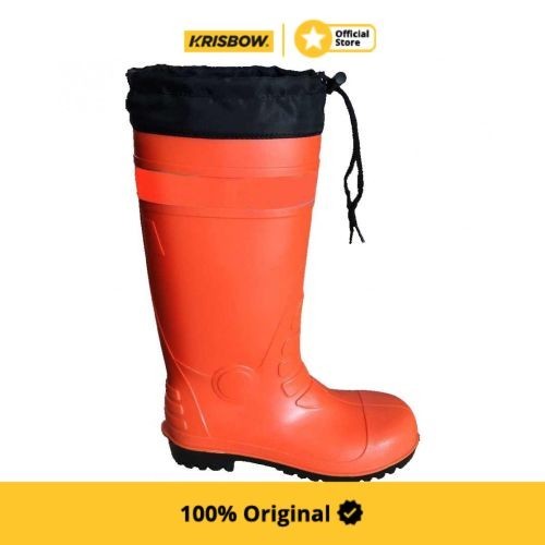 Krisbow Safety Boot Pvc With Reflektor Xl - Oranye Srsb30Xlo