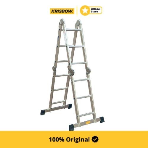 Krisbow Ladder Tangga Lipat Aluminium 3.3 Mtr
