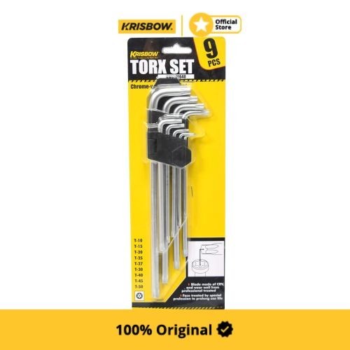 Krisbow Set 9 Pcs Kunci L Torx T10-T50