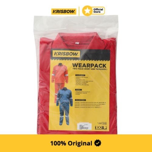 Krisbow Set Wearpack Ukuran L Srwp2R - Merah