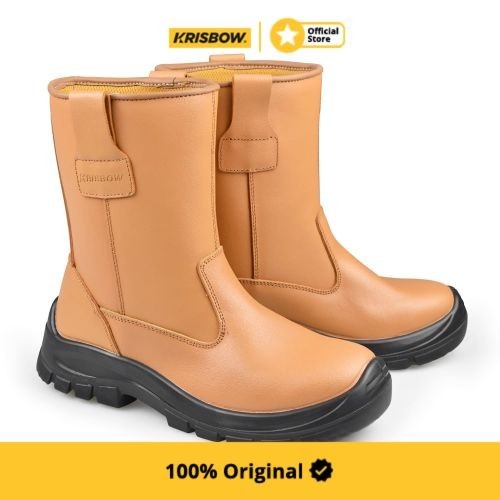 Krisbow Safety Shoes Sepatu Pengaman Hektor Uk 42 - Cokelat