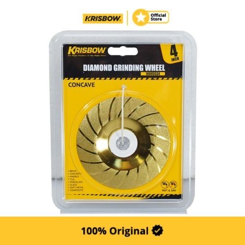 Krisbow Grinding Wheel Mata Gerinda Beton Dan Metal 10 Cm