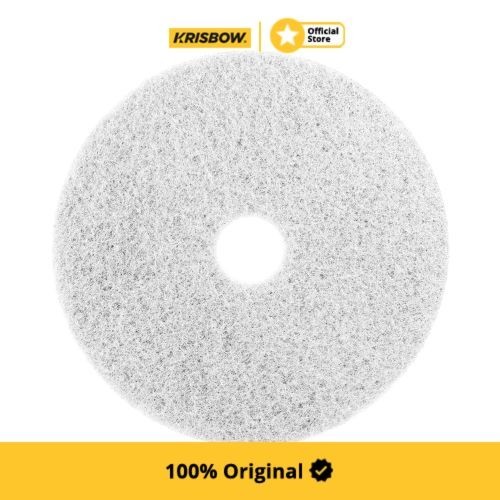 Krisbow Set Cleaning Pad Sabut Pembersih 43 Cm 5 Pcs - Putih