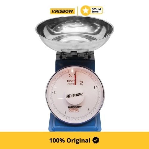 Krisbow Dial Spring Scale Timbangan Dapur 20 Kg