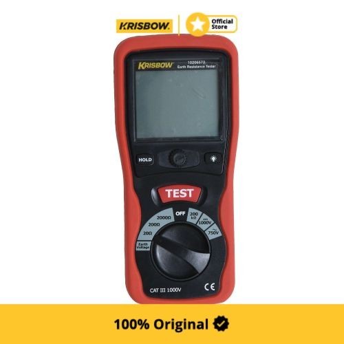 krisbow alat ukur earth tester digital 2000 ohm