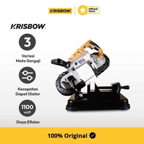 Krisbow Gergaji Pita Portable Metal Bandsaw 5 1100 W 220 V