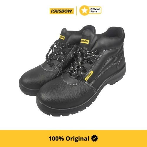 Krisbow Sepatu Safety Shoes Argon 6 Inchi Ukuran 44 - Hitam