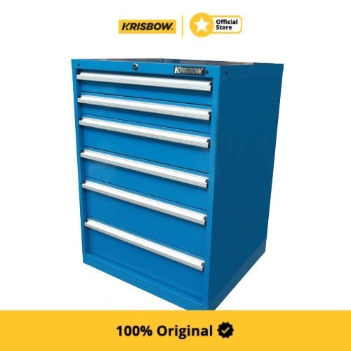 Krisbow Tool Drawer Troli Perkakas 6 Laci 72X65X100 Cm