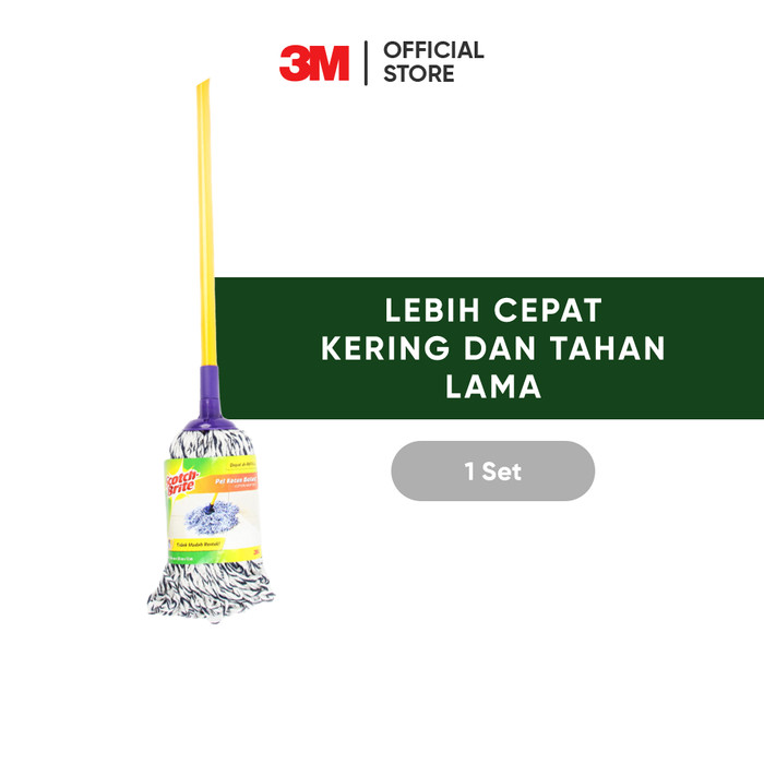 3M™ Scotch -Brite™ Pel Katun Bulat, Lebih cepat ker