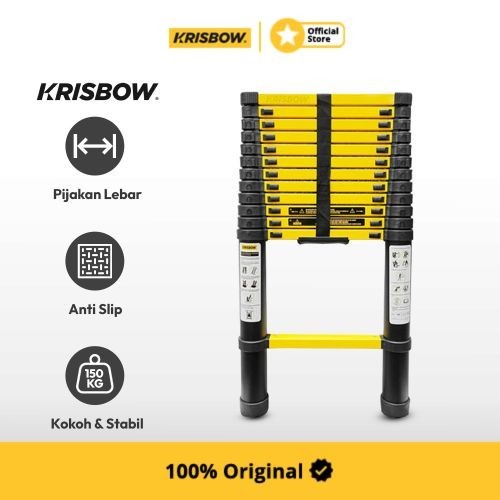 Krisbow Ladder Tangga Teleskopik Single 3.8 Mtr Prlts2608