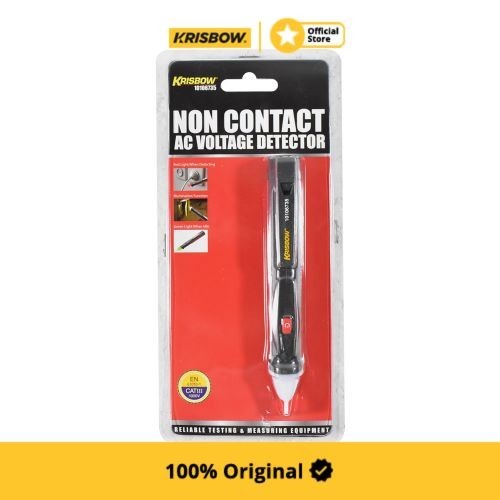 Krisbow Ac Voltage Detector Alat Ukur Voltase Ac Tanpa Kabel