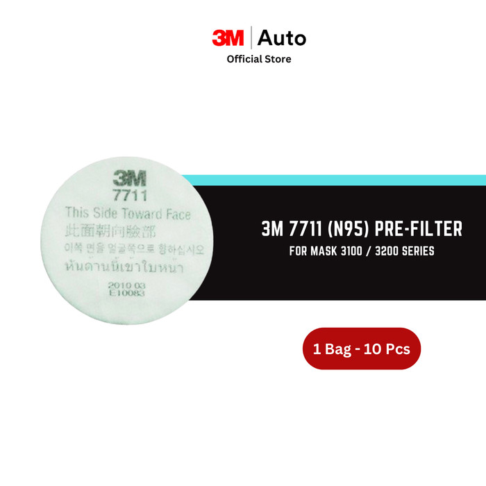 3M™ 7711 (N95) Pre-Filter For Mask 3100 / 3200 Ser