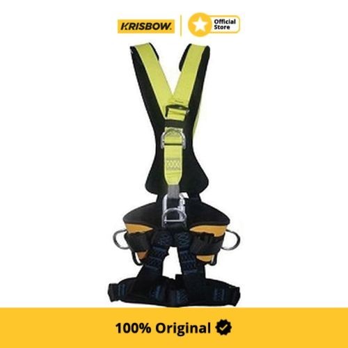 Krisbow Sabuk Pengaman Full Body Harness - Kuning/Hitam
