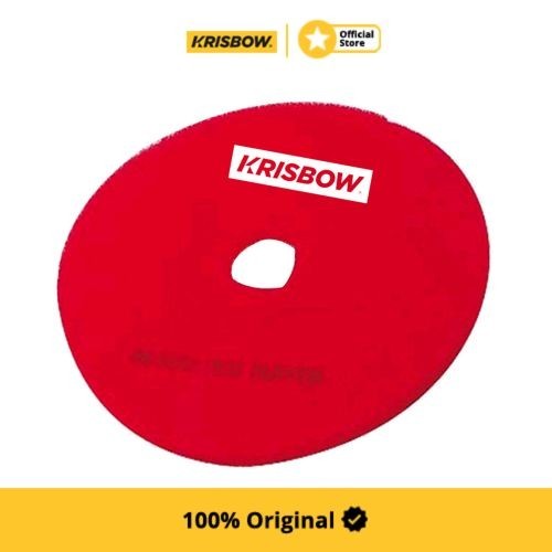 Krisbow Set Cleaning Pad Sabut Pembersih 44Cm 10 Pcs - Merah