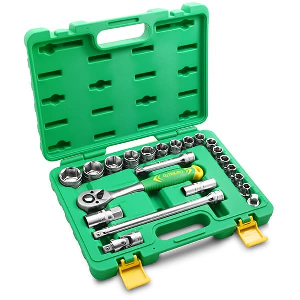 TEKIRO 1/2 INCH SOCKET SET 6 PT PLASTIK 22 PCS / KUNCI SOCK SET