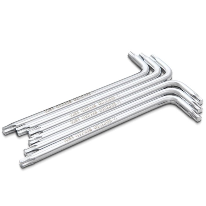 TEKIRO SET KUNCI L BINTANG T 27 PANJANG 6 PCS /KUNCI L BINTANG / TOOLS