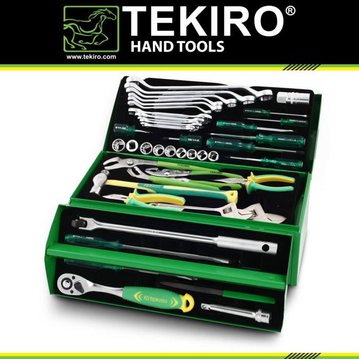 TEKIRO MEKANIK TOOLS SET SM 45 PCS /TOOLKIT / TOOLS - ALAT PERKAKAS