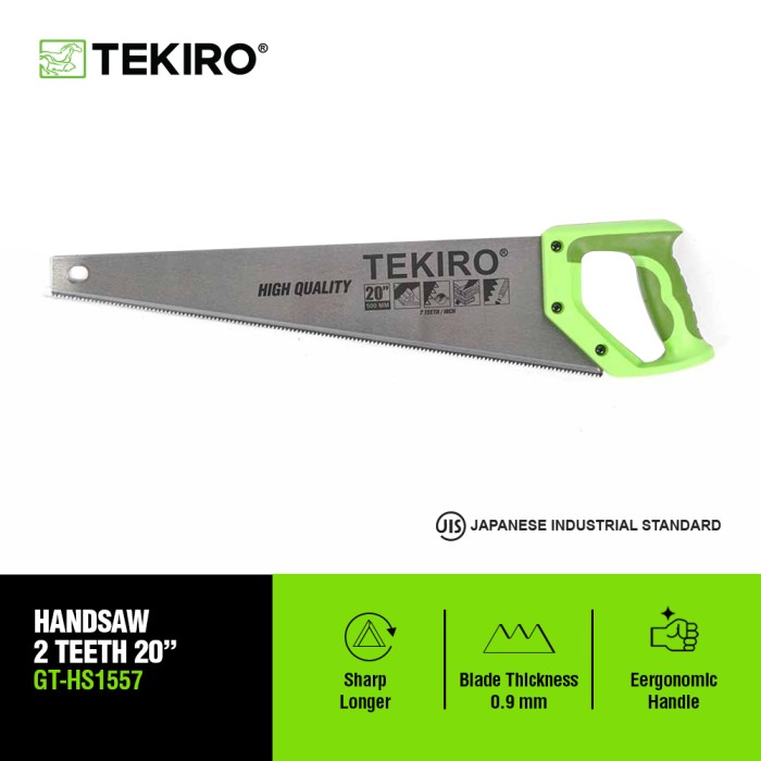 TEKIRO GERGAJI TANGAN GAGANG TPR 20 INCH 2 MATA