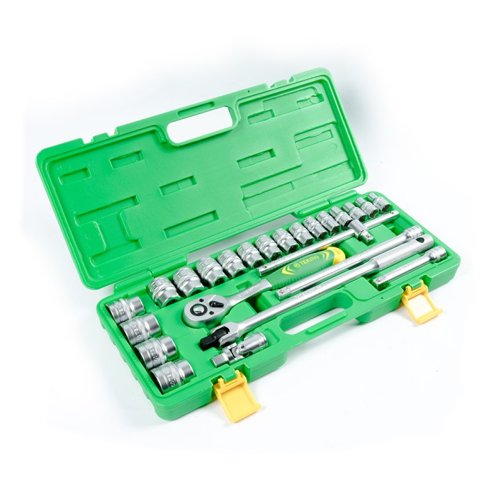 TEKIRO 1/2" DR. SET 12 PT 3/8" - 1 1/4" SAE TB PLASTIK SM 24 PCS