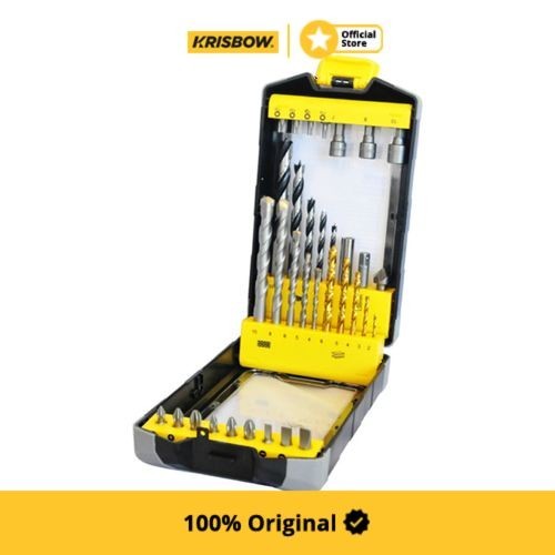 Krisbow Drill Bit Mata Bor Mixed Iradbs34 Set 34 Pcs