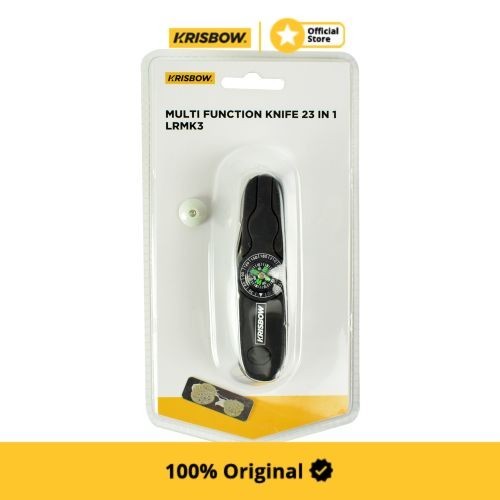 Krisbow Knife Alat Saku Serbaguna 23 In 1 Lrmk3 - Hitam