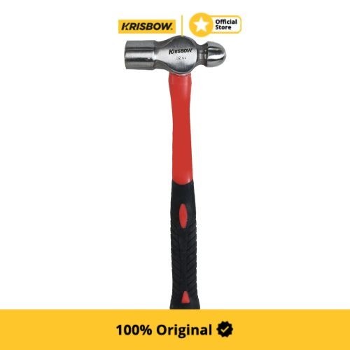 Krisbow Ballpeen Hammer Palu Konde Handle Rubber 907 Gr