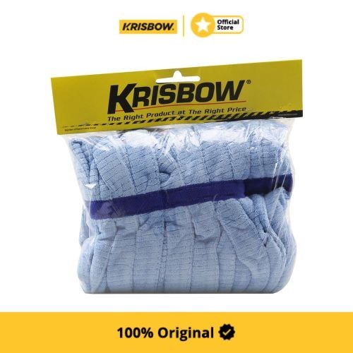 Krisbow Refill Kain Pel Microfiber Tubular Mop Head - Biru