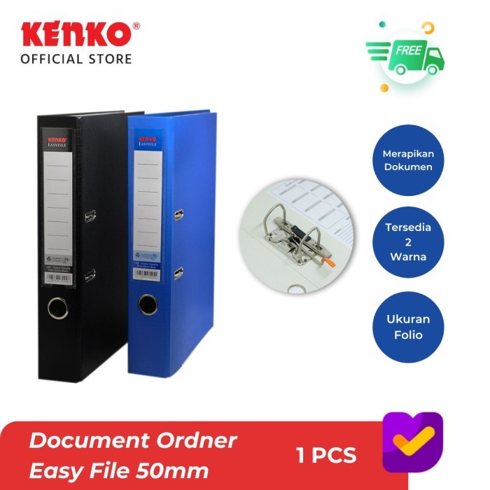 Kenko Ordner Map File Ukuran Folio Easy File 50mm | KLASSY – Supplier ...