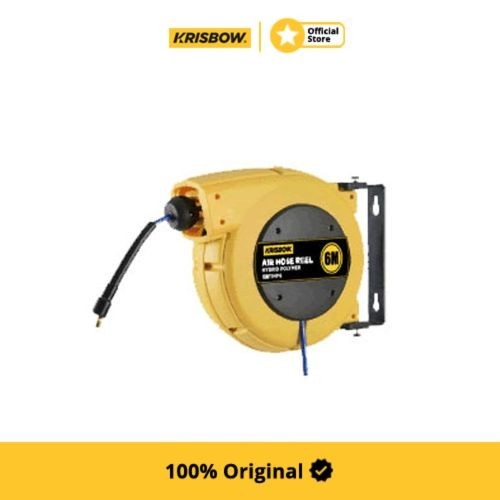 Krisbow Air Hose Reel Kompresor Hybrid Polymer 6Mtr Ertih6