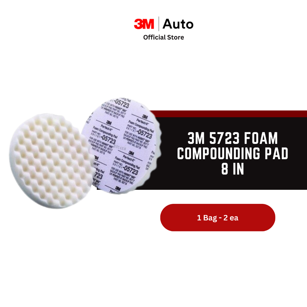 3M 5723 Foam Compounding Pad 8 in - 1 Bag isi 2 Pa