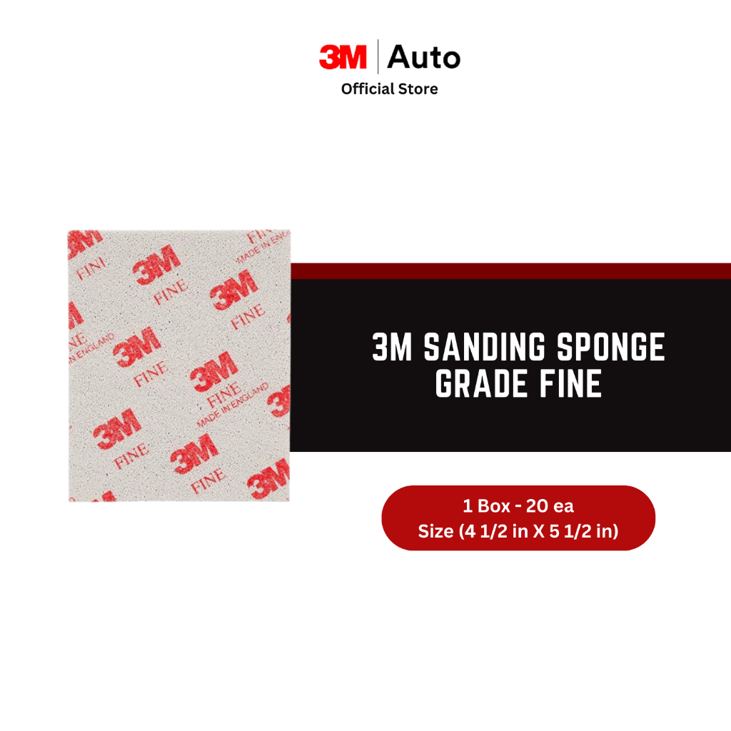 3M Sanding Sponge grade Fine size (4 1/2 in X 5 1/