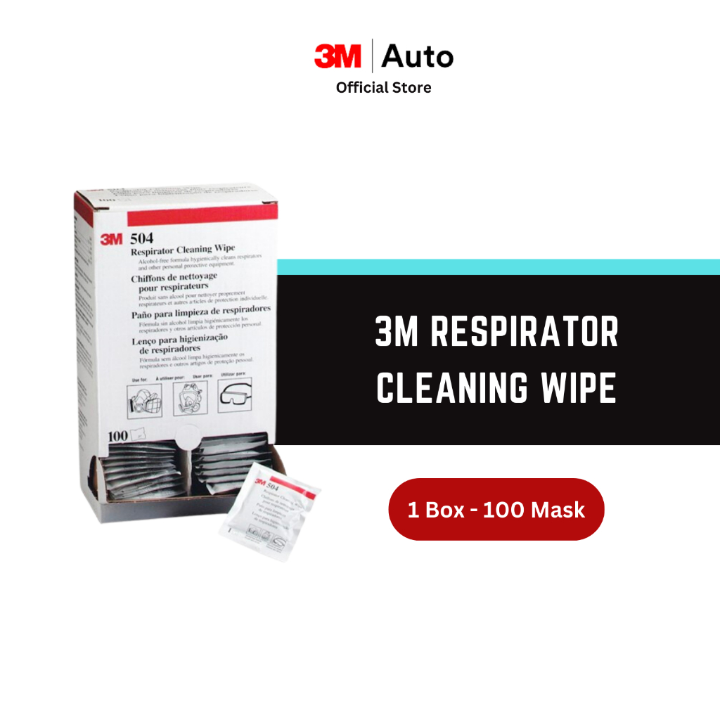 3M Respirator Cleaning Wipe 504/07065 Alcohol-Free