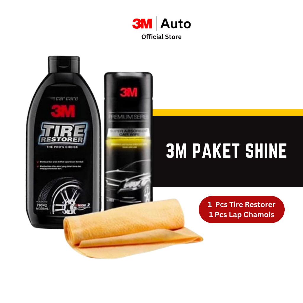 Paket 3M Auto Shine Pack - Tire Restorer Semir Ban