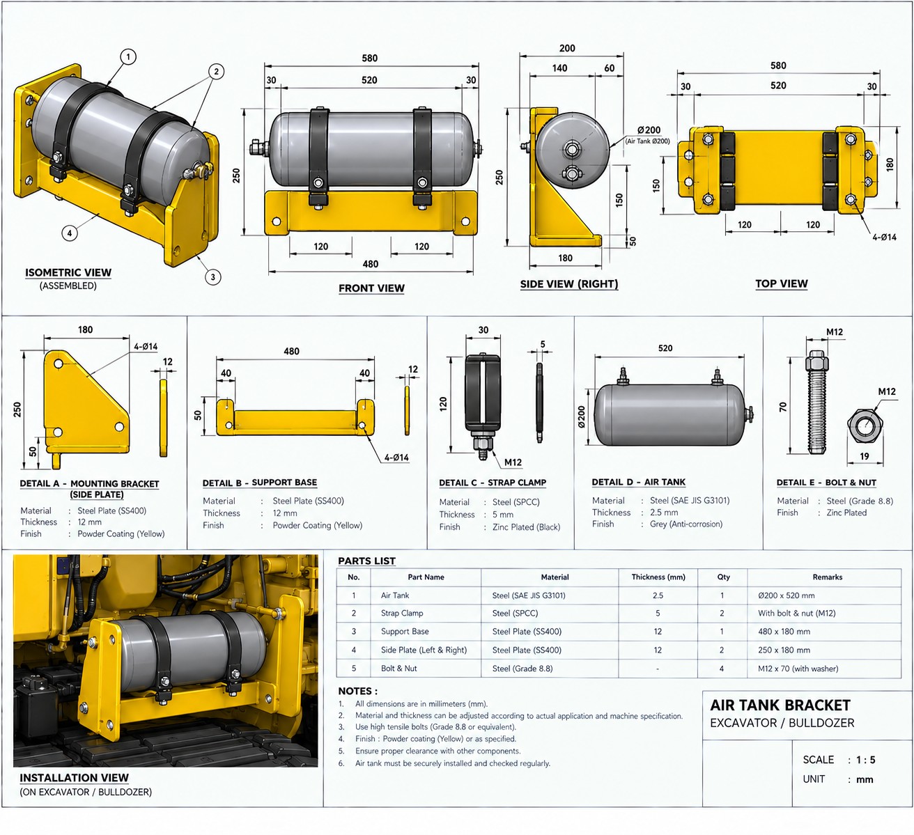 Air Tank Bracket