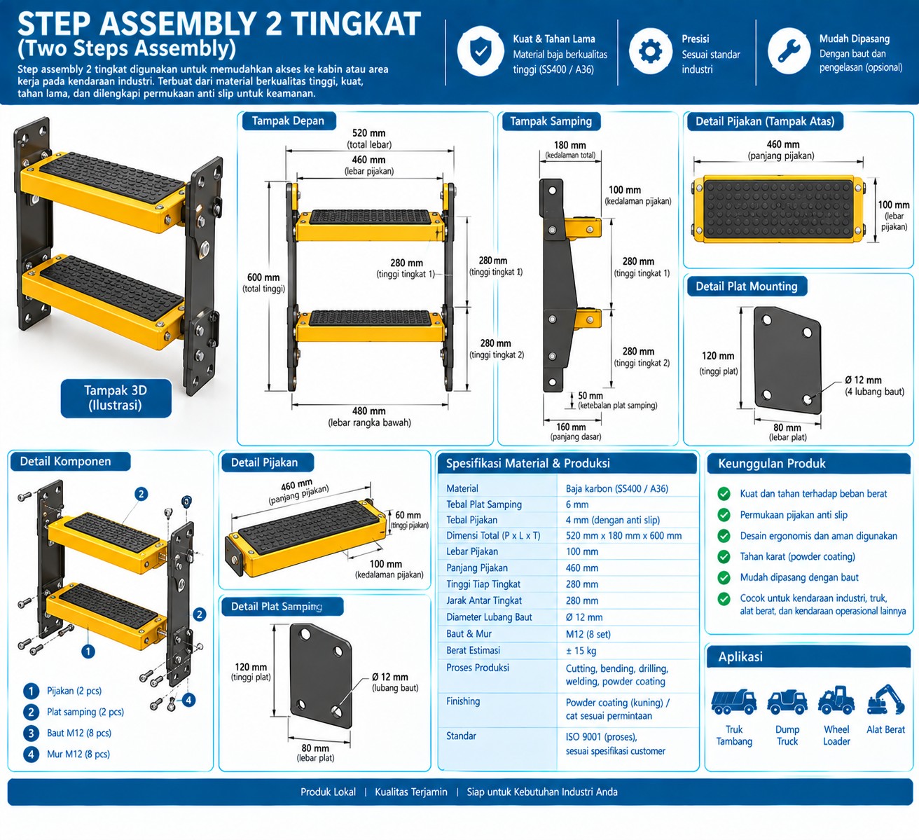 Step Assembly 2 Tingkat