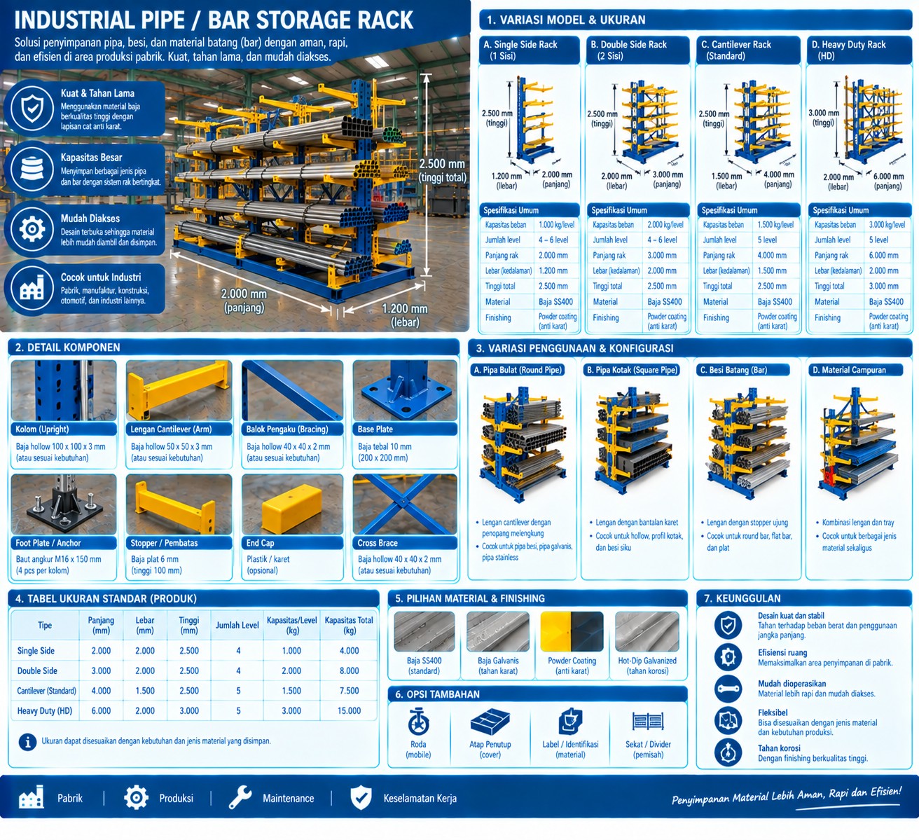Bar Storage Rack