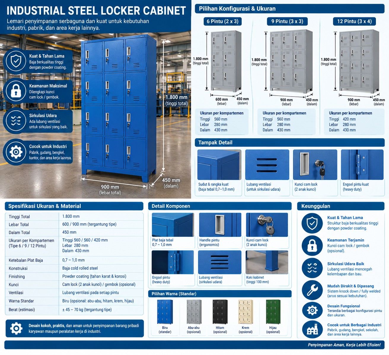Steel Locker Cabinet