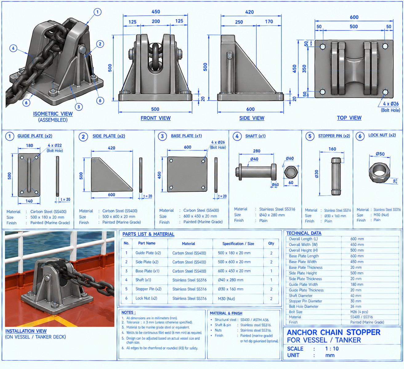 Anchor Chain Stopper
